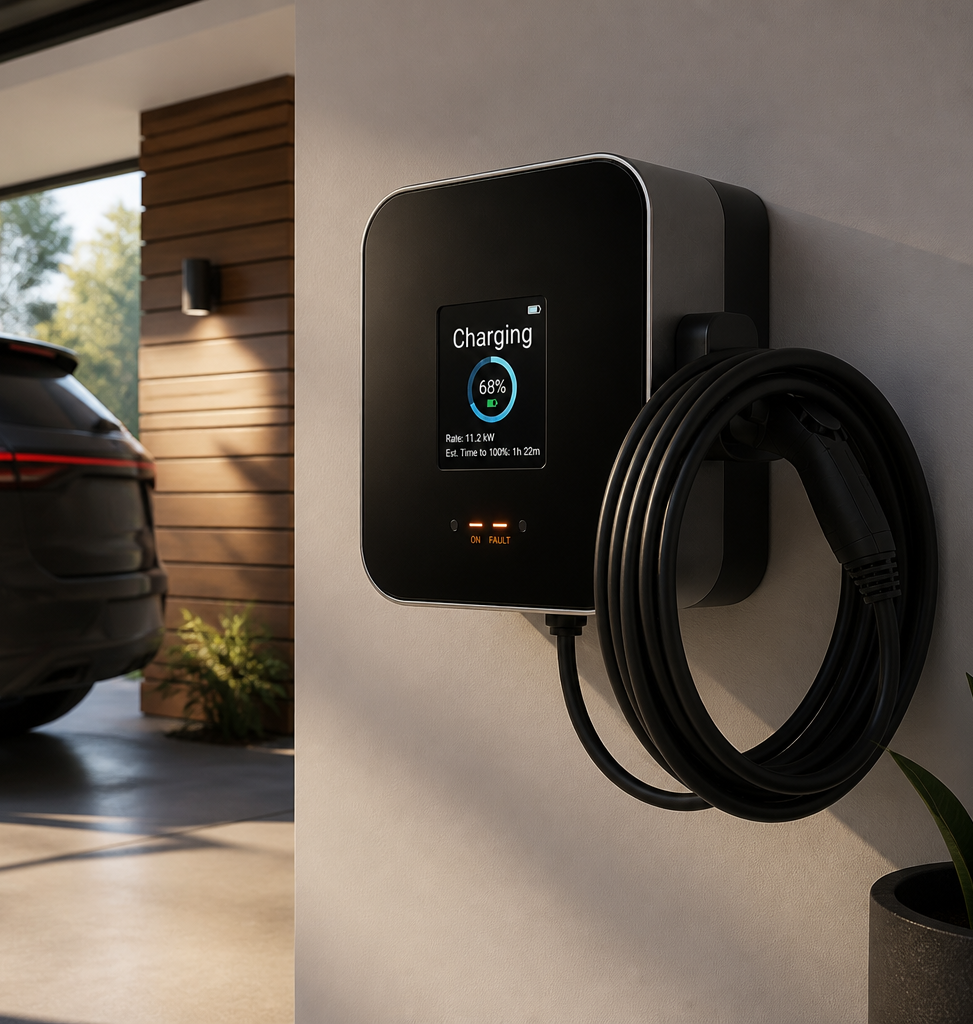 Public Kiosk Charger wall-mounted view
