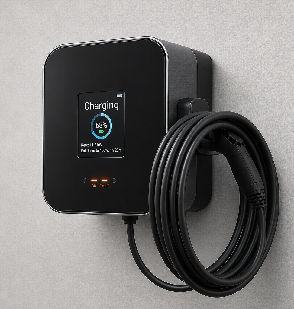 Public Kiosk Charger cable-hook view