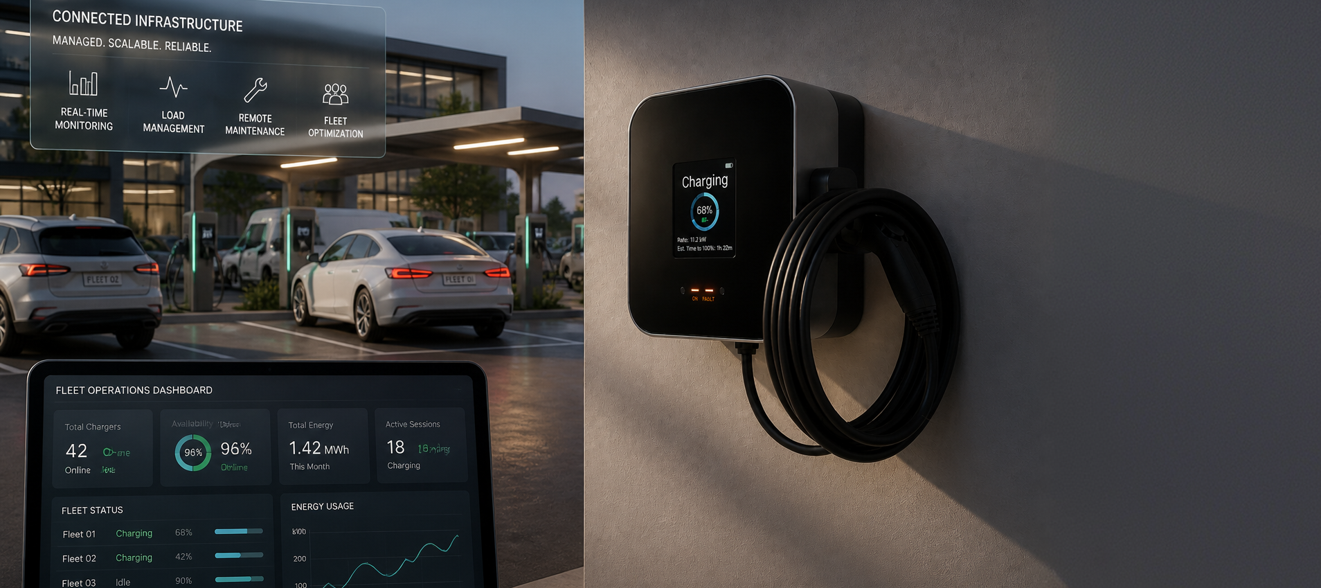 Managed charging fleet