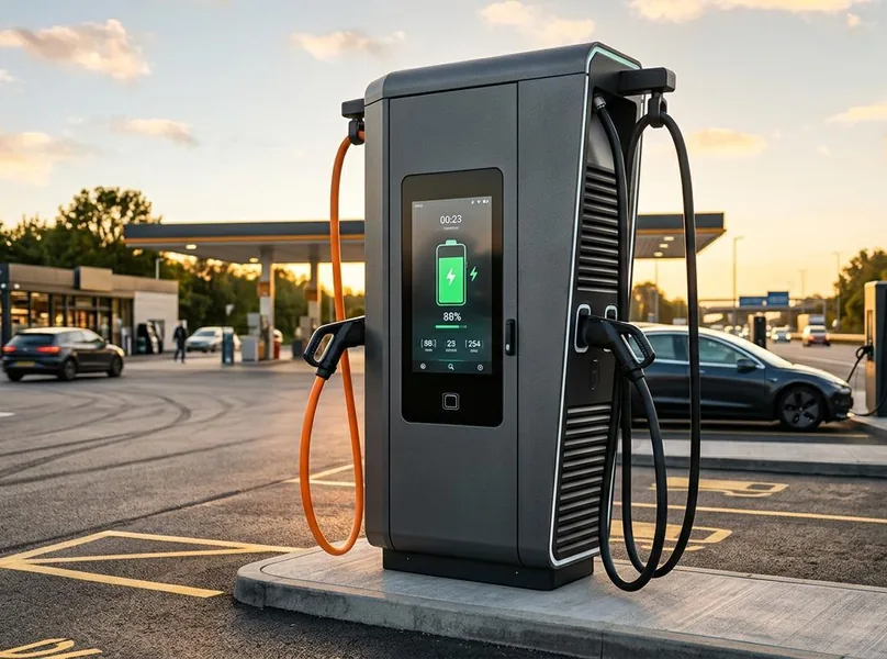 Commercial fleet vehicles on DC fast charge