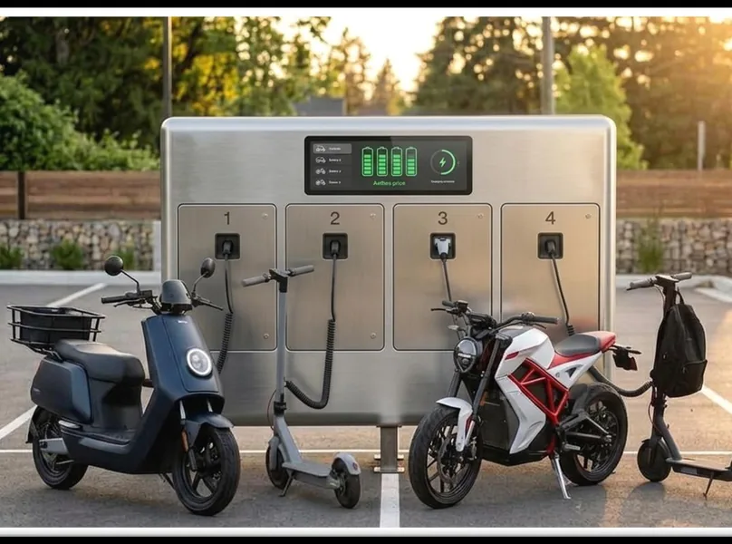 Energy storage paired with a charging hub