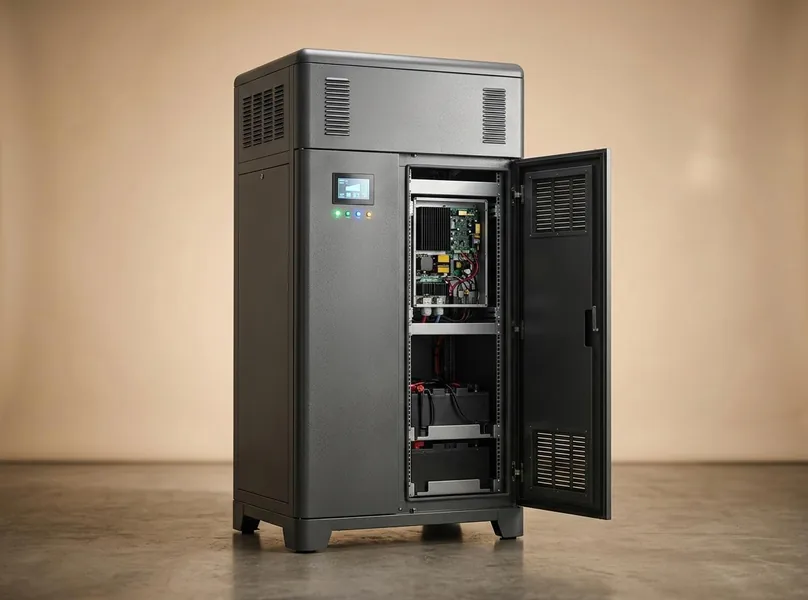 Medium energy storage cabinet at a commercial site